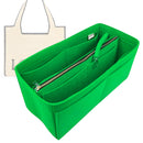 Organizer for [Small Font Tote in raffia, Loewe] Tote Purse Bag Insert Liner Shaper (Felt, with Detachable Zip Pouch)