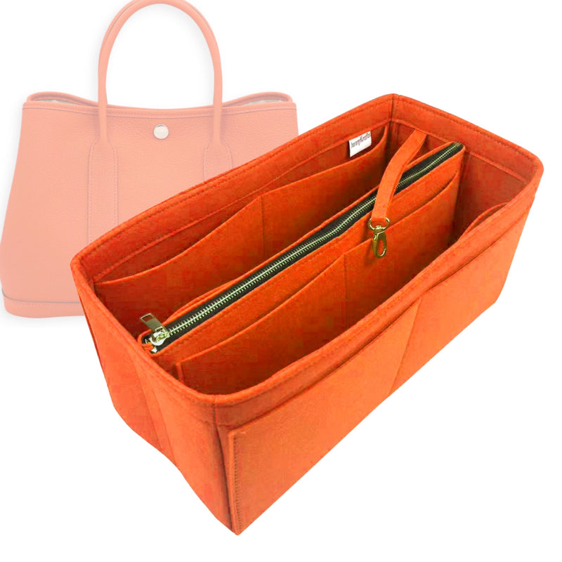 Organizer for [Garden Party 30, Hermes] Tote Purse Bag Insert Liner Shaper (Felt, B)