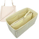 Organizer for [Mcgraw, Tory Burch] Tote Purse Bag Insert Liner Shaper (Felt, with Detachable Zip Pouch)