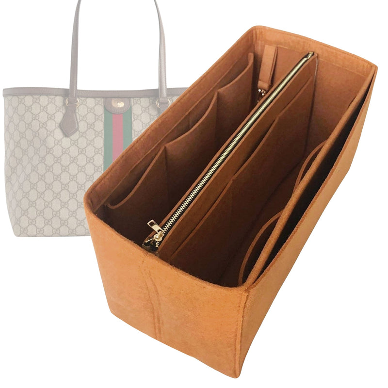 Organizer for [Ophidia Soft GG Supreme, Gucci] Tote Purse Bag Insert Liner Shaper (Felt, B)