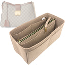 Organizer for [Padlock Medium GG, Gucci] Tote Purse Bag Insert Liner Shaper (Felt, with Detachable Zip Pouch)