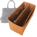 Organizer for [Large Buckle leather handbag with belt, Prada] Tote Purse Bag Insert Liner Shaper (Felt, with Detachable Zip Pouch)