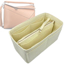Organizer for [Puzzle Medium, Loewe] Tote Purse Bag Insert Liner Shaper (Felt, with Detachable Zip Pouch)