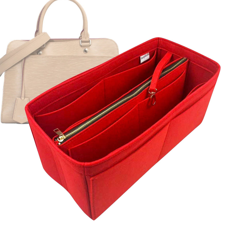 Organizer for [Vaneau GM (Large), LV] Tote Purse Bag Insert Liner Shaper (Felt, with Detachable Zip Pouch)