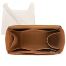 Organizer for [Double Loop Bag, Cuyana] Tote Purse Bag Insert Organiser Liner Shaper (Felt, Long Zip and Open Compartment)