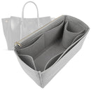 Organizer for [Hampton Carry Small, Balenciaga] Tote Purse Bag Insert Organiser Liner Shaper (Felt, Long Zip and Open Compartment)