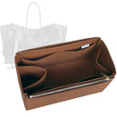 Organizer for [Bel Air Carry All Small, Balenciaga] Tote Purse Bag Insert Organiser Liner Shaper (Felt, Long Zip and Open Compartment)