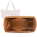 Organizer for [Kerala 25, Chloe] Tote Purse Bag Insert Organiser Liner Shaper (Felt, Long Zip and Open Compartment)