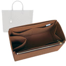 Organizer for [Large Cabas, Celine] Tote Purse Bag Insert Organiser Liner Shaper (Felt, Long Zip and Open Compartment)