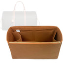 Organizer for [Large Travel Bag, Celine] Tote Purse Bag Insert Organiser Liner Shaper (Felt, Long Zip and Open Compartment)