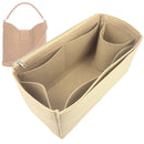 Organizer for [Mini Louise Bag, Celine] Tote Purse Bag Insert Organiser Liner Shaper (Felt, Long Zip and Open Compartment)