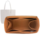 Organizer for [North Tote 32, Coach] Tote Purse Bag Insert Organiser Liner Shaper (Felt, Long Zip and Open Compartment)