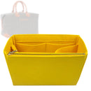 Organizer for [Bowling 45 Bag, Goyard] Tote Purse Bag Insert Organiser Liner Shaper (Felt, Long Zip and Open Compartment)