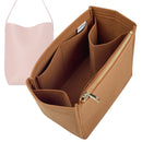 Organizer for [Small N/S Park Tote, The Row] Tote Purse Bag Insert Organiser Liner Shaper (Felt, Long Zip and Open Compartment)