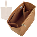 Organizer for [Mini Pebble Bucket, Loewe] Tote Purse Bag Insert Organiser Liner Shaper (Felt, Long Zip and Open Compartment)