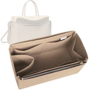 Organizer for [Large Mercer Satchel, Tory Burch] Tote Purse Bag Insert Organiser Liner Shaper (Felt, Long Zip and Open Compartment)