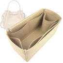 Organizer for [Romy Bucket Bag, Tory Burch] Tote Purse Bag Insert Organiser Liner Shaper (Felt, Long Zip and Open Compartment)