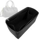 Organizer for [T Monogram Petite Barrel, Tory Burch] Tote Purse Bag Insert Organiser Liner Shaper (Felt, Long Zip and Open Compartment)