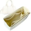 Organizer for [T Monogram Mini Barrel Bag, Tory Burch] Tote Purse Bag Insert Organiser Liner Shaper (Felt, Long Zip and Open Compartment)