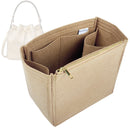 Organizer for [T Monogram Bucket Bag 21W 21H, Tory Burch] Tote Purse Bag Insert Organiser Liner Shaper (Felt, Long Zip and Open Compartment)