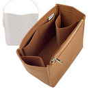 Organizer for [All In GM Bucket, LV] Tote Purse Bag Insert Organiser Liner Shaper (Felt, Long Zip and Open Compartment)