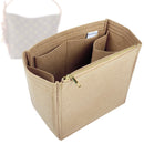 Organizer for [All In BB Bucket, LV] Tote Purse Bag Insert Organiser Liner Shaper (Felt, Long Zip and Open Compartment)