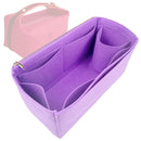 Organizer for [Bride-a-Brac case Large, Hermes] Tote Purse Bag Insert Organiser Liner Shaper (Felt, Long Zip and Open Compartment)