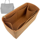 Organizer for [Camden Bag, Pom Pom London] Tote Purse Bag Insert Organiser Liner Shaper (Felt, Long Zip and Open Compartment)