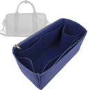 Organizer for [GOTHAM DUFFLE BAG 24, Coach] Tote Purse Bag Insert Organiser Liner Shaper (Felt, Long Zip and Open Compartment)