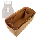 Organizer for [Montsouris MM, LV] Tote Purse Bag Insert Organiser Liner Shaper (Felt, Long Zip and Open Compartment)