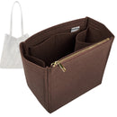 Organizer for [Origami Large Bag, Fendi] Tote Purse Bag Insert Organiser Liner Shaper (Felt, Long Zip and Open Compartment)