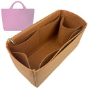 Organizer for [St Barths Petit Tote, Naghedi] Tote Purse Bag Insert Organiser Liner Shaper (Felt, Long Zip and Open Compartment)