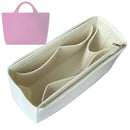 Organizer for [St Barths Large Tote, Naghedi] Tote Purse Bag Insert Organiser Liner Shaper (Felt, Long Zip and Open Compartment)