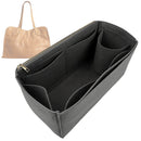 Organizer for [Medium Jack - Heritage Broken-In Leather, Parker Thatch] Tote Purse Bag Insert Organiser Liner Shaper (Felt, Long Zip and Open Compartment)