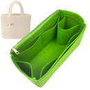 Organizer for [Medium Crochet tote bag, Prada] Tote Purse Bag Insert Organiser Liner Shaper (Felt, Long Zip and Open Compartment)