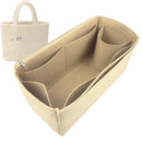 Organizer for [Small Crochet tote bag, Prada] Tote Purse Bag Insert Organiser Liner Shaper (Felt, Long Zip and Open Compartment)