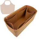 Organizer for [Medium Libby Tote in Arosa Calf, Peter Nitz] Tote Purse Bag Insert Organiser Liner Shaper (Felt, Long Zip and Open Compartment)