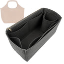 Organizer for [Large Libby Tote in Arosa Calf, Peter Nitz] Tote Purse Bag Insert Organiser Liner Shaper (Felt, Long Zip and Open Compartment)