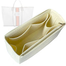 Organizer for [The Lily Canvas Jumbo, Lily Bean] Tote Purse Bag Insert Organiser Liner Shaper (Felt, Long Zip and Open Compartment)