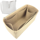 Organizer for [Sac MOUSQUETON Mini, Helene Nepomiatzi] Tote Purse Bag Insert Organiser Liner Shaper (Felt, Long Zip and Open Compartment)