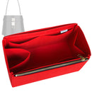 Organizer for [Medium Shark Lock bucket bag in Box leather, Givenchy] Tote Purse Bag Insert Organiser Liner Shaper (Felt, Long Zip and Open Compartment)
