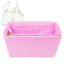 Organizer for [25 Medium Handbag, Chanel] Tote Purse Bag Insert Organiser Liner Shaper (Felt, Long Zip and Open Compartment)