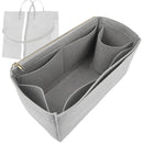 Organizer for [Simple Tote, Clare V.] Tote Purse Bag Insert Organiser Liner Shaper (Felt, Long Zip and Open Compartment)