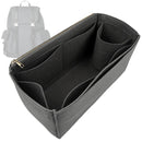 Organizer for [GG Supreme Large Backpack, Gucci] Tote Purse Bag Insert Organiser Liner Shaper (Felt, Long Zip and Open Compartment)