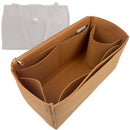 Organizer for [Vintage Classic Barclay Tote, Coach] Tote Purse Bag Insert Organiser Liner Shaper (Felt, Long Zip and Open Compartment)