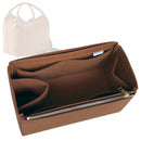 Organizer for [Micro Bale bag, Loro Piana] Tote Purse Bag Insert Organiser Liner Shaper (Felt, Long Zip and Open Compartment)