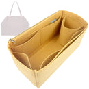 Organizer for [Folded tote bag Medium, Ferragamo] Tote Purse Bag Insert Organiser Liner Shaper (Felt, Long Zip and Open Compartment)