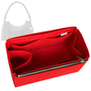 Organizer for [Express MM, LV] Tote Purse Bag Insert Organiser Liner Shaper (Felt, Long Zip and Open Compartment)