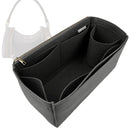 Organizer for [Express Travel, LV] Tote Purse Bag Insert Organiser Liner Shaper (Felt, Long Zip and Open Compartment)