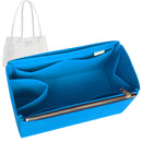 Organizer for [Small Promenade Shopping Bag, Dior] Tote Purse Bag Insert Organiser Liner Shaper (Felt, Long Zip and Open Compartment)